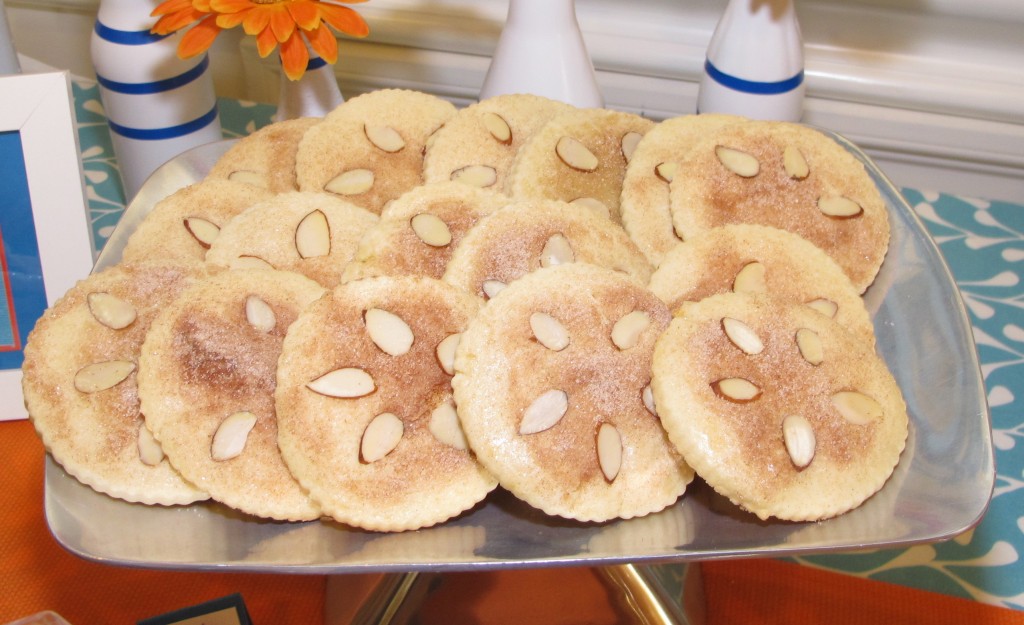 The bride asked a few family members to bake homemade cookies to give away as favors at this shower. I simply added favor tags to brown boxes and guests got to choose which cookies and treats they would like to take home. It was a huge hit!