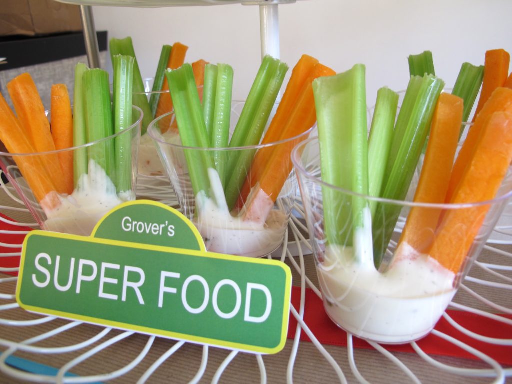 Sesame Street Birthday Party food ideas for throwing a party at home.