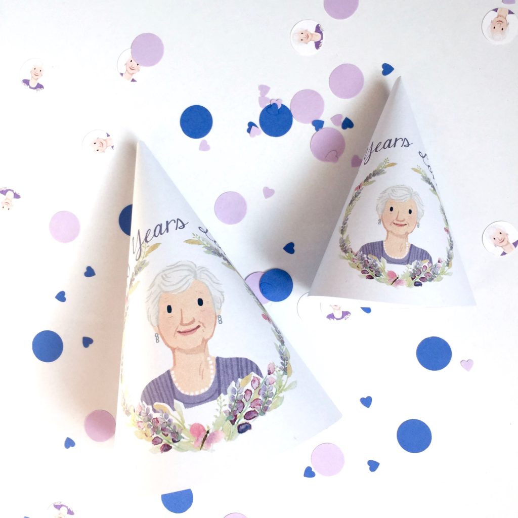 Milestone Birthday Party Ideas for Grandma's 90th Birthday with games, decorations, food and gifts.