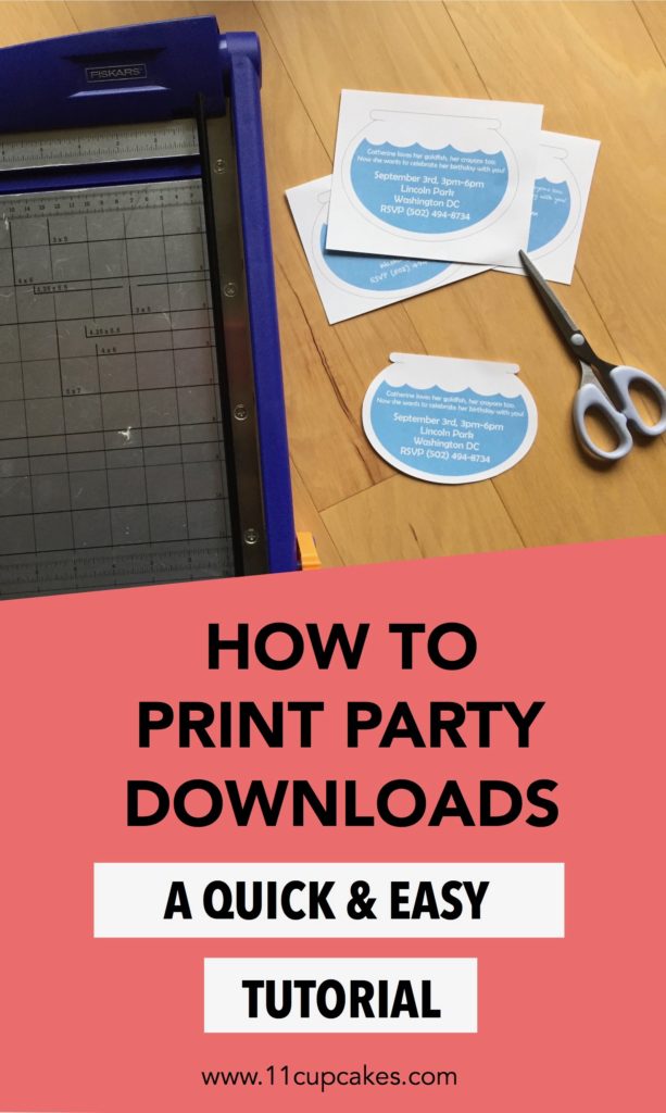 Easy tutorial on how to print party downloads and PDFs at an office supply store