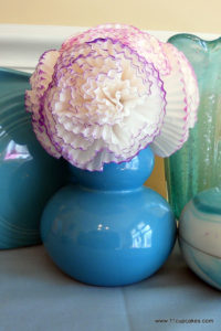 Easter Cupcake Liner Flower Tutorial