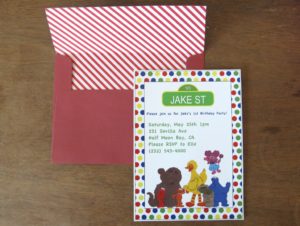 DIY Sesame Street Party Invitations