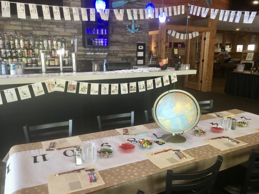 Teacher Retirement Party- Vintage Schoolhouse. Tips to throw a fantastic retirement party that your guests will remember and the guest of honor will love. www.11cupcakes.com 11cupcakes #retirementparty #teacherretirement